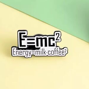🆕 Funny Energy=milk.coffee2 Enamel Pin Brooch
